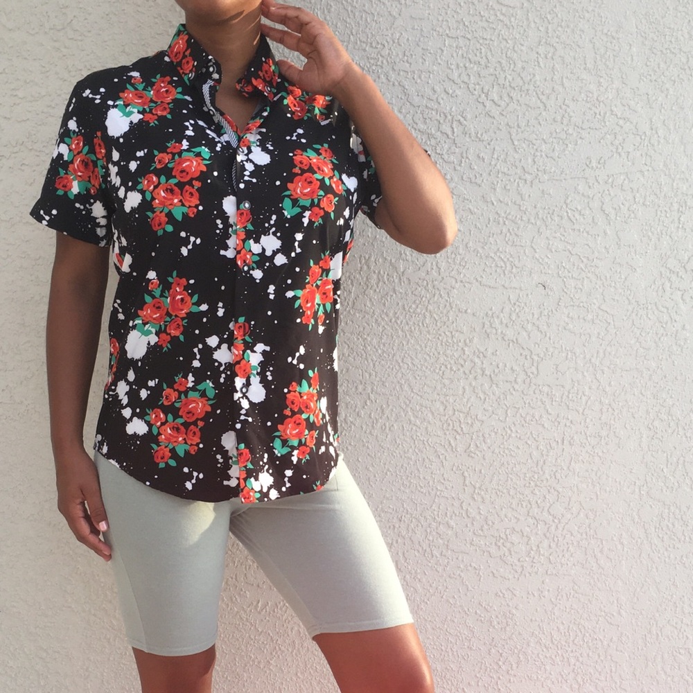 Button down unisex shirt